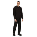 Black - Side - Regatta Mens Pro Crew Neck Sweatshirt