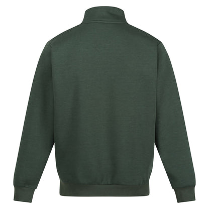 Dark Green - Back - Regatta Professional Mens Quarter Zip Sweatshirt