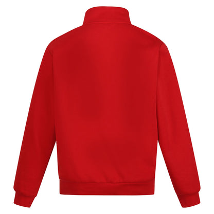 Classic Red - Back - Regatta Professional Mens Quarter Zip Sweatshirt