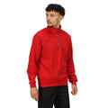 Classic Red - Side - Regatta Professional Mens Quarter Zip Sweatshirt