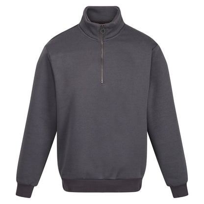 Seal Grey - Front - Regatta Professional Mens Quarter Zip Sweatshirt