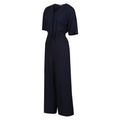 Navy - Side - Regatta Womens-Ladies Streap Lightweight Button Front Short-Sleeved Jumpsuit