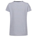 White-Navy - Back - Regatta Womens-Ladies Odalis II Striped T-Shirt