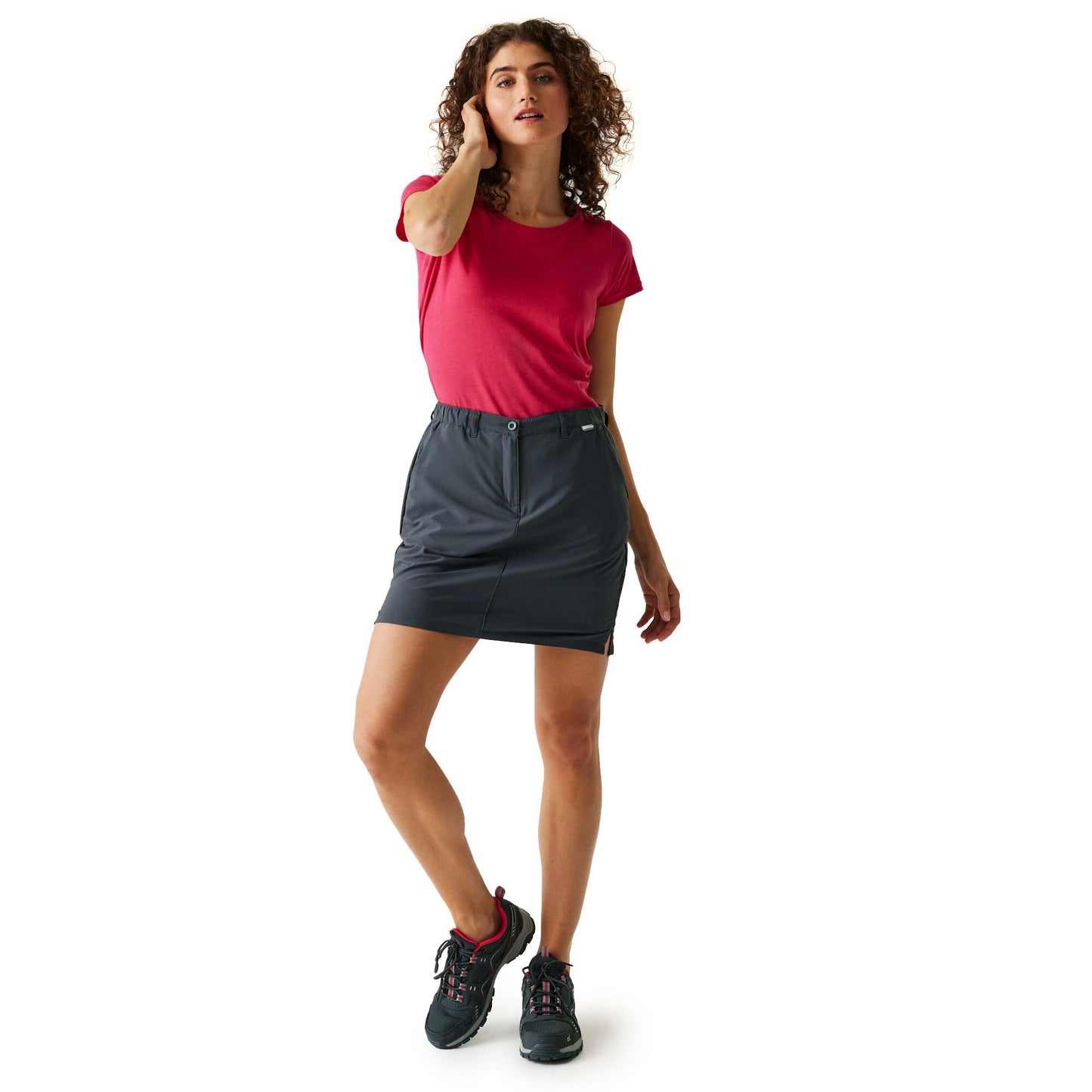 Seal Grey - Close up - Regatta Womens-Ladies Highton Skort III Skirt