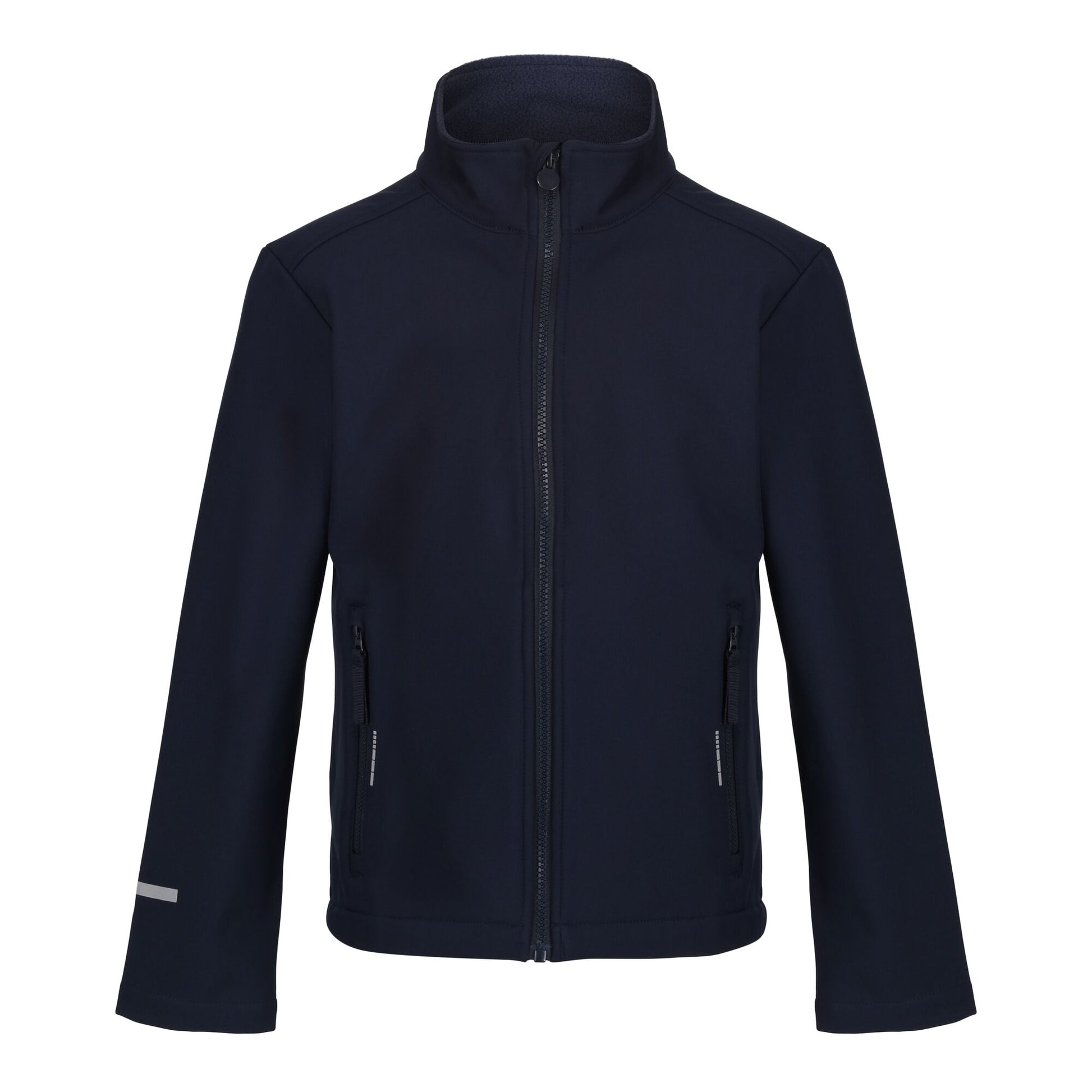 Navy - Front - Regatta Professional Childrens-Kids 2 Layer Soft Shell Jacket