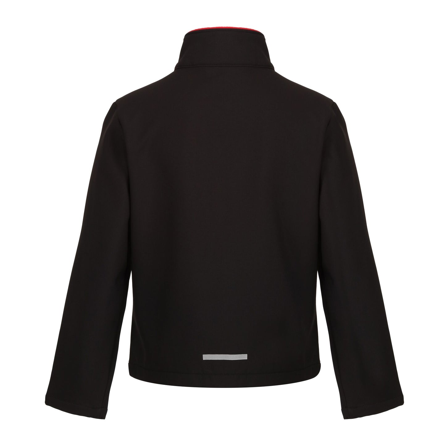 Black-Classic Red - Back - Regatta Professional Childrens-Kids 2 Layer Soft Shell Jacket