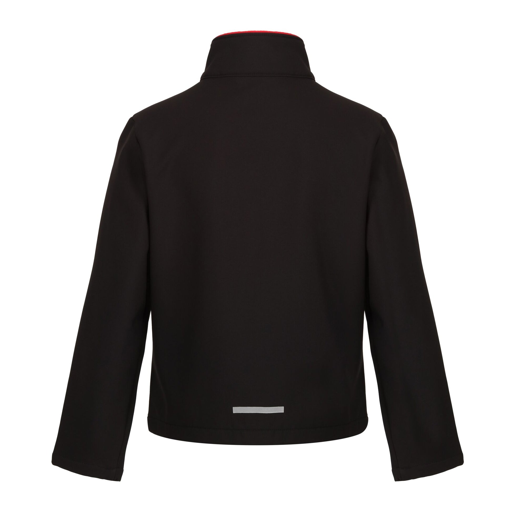 Black-Classic Red - Back - Regatta Professional Childrens-Kids 2 Layer Soft Shell Jacket