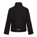 Black-Classic Red - Back - Regatta Professional Childrens-Kids 2 Layer Soft Shell Jacket