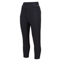 Seal Grey - Side - Regatta Womens-Ladies Holeen Stretch Breathable 3-4 Leggings