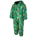 Trek Green - Side - Dare 2B Baby Bambino II Dinosaur Waterproof Snowsuit