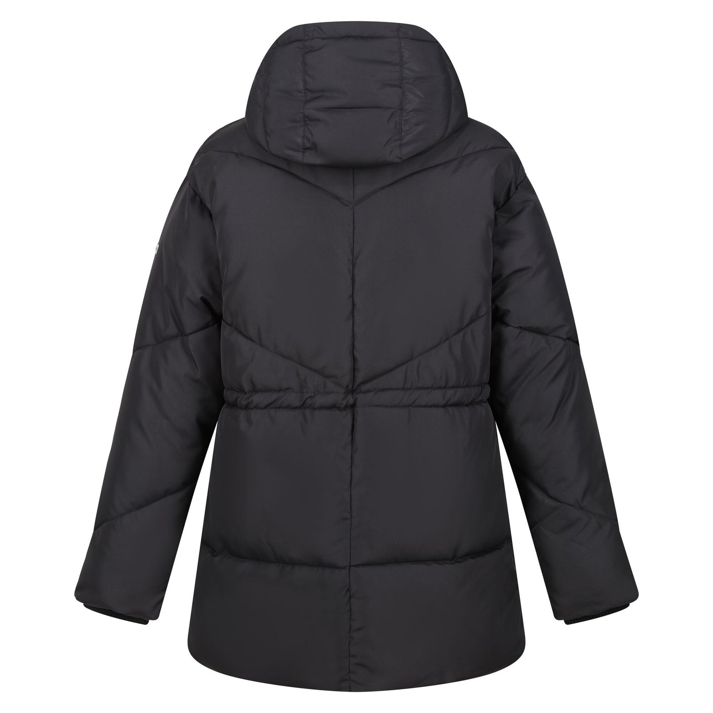 Black - Back - Regatta Womens-Ladies Rurie Baffled Padded Jacket