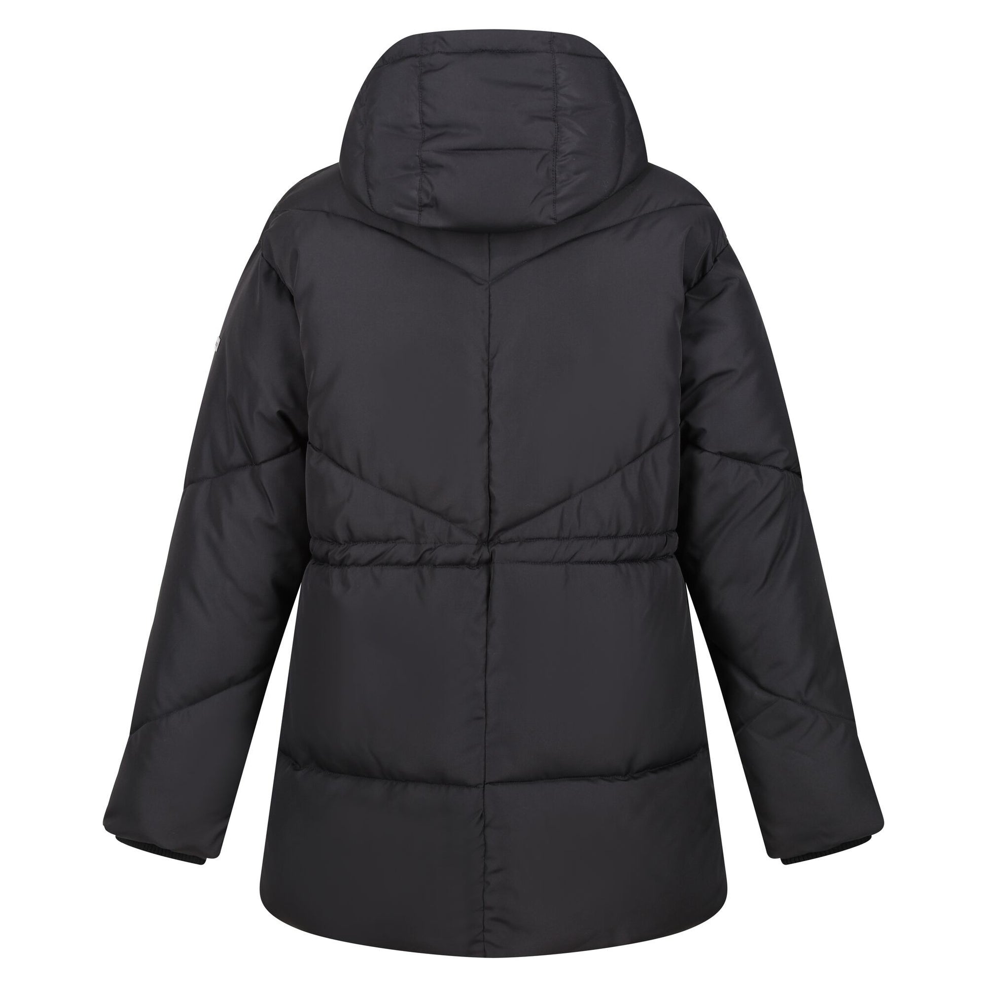 Black - Back - Regatta Womens-Ladies Rurie Baffled Padded Jacket