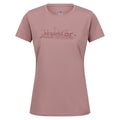 Dusky Rose - Front - Regatta Womens-Ladies Fingal VII Logo T-Shirt