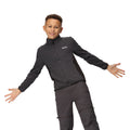 Seal Grey-Black - Side - Regatta Childrens-Kids Highton IV Full Zip Fleece Jacket