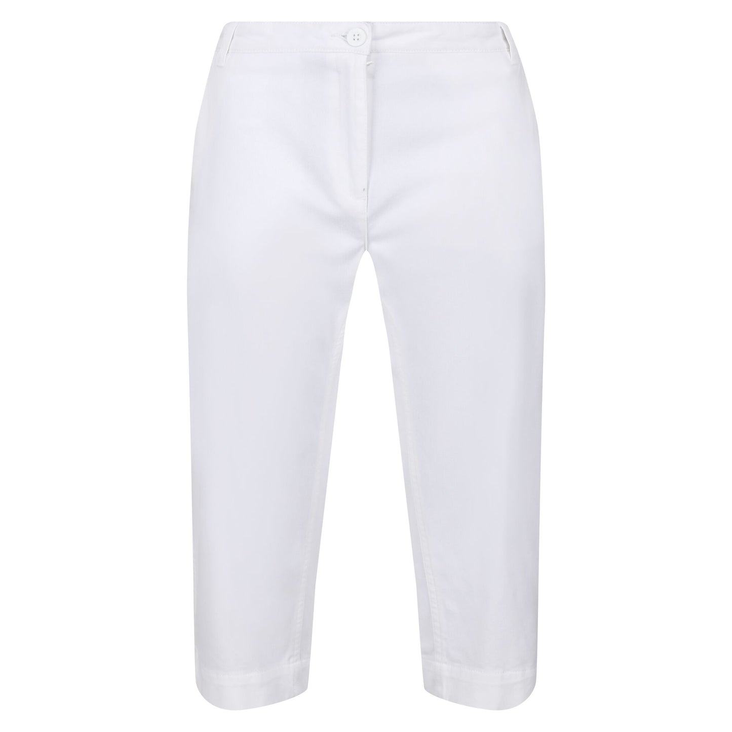 White - Front - Regatta Womens-Ladies Bayla Cropped Trousers