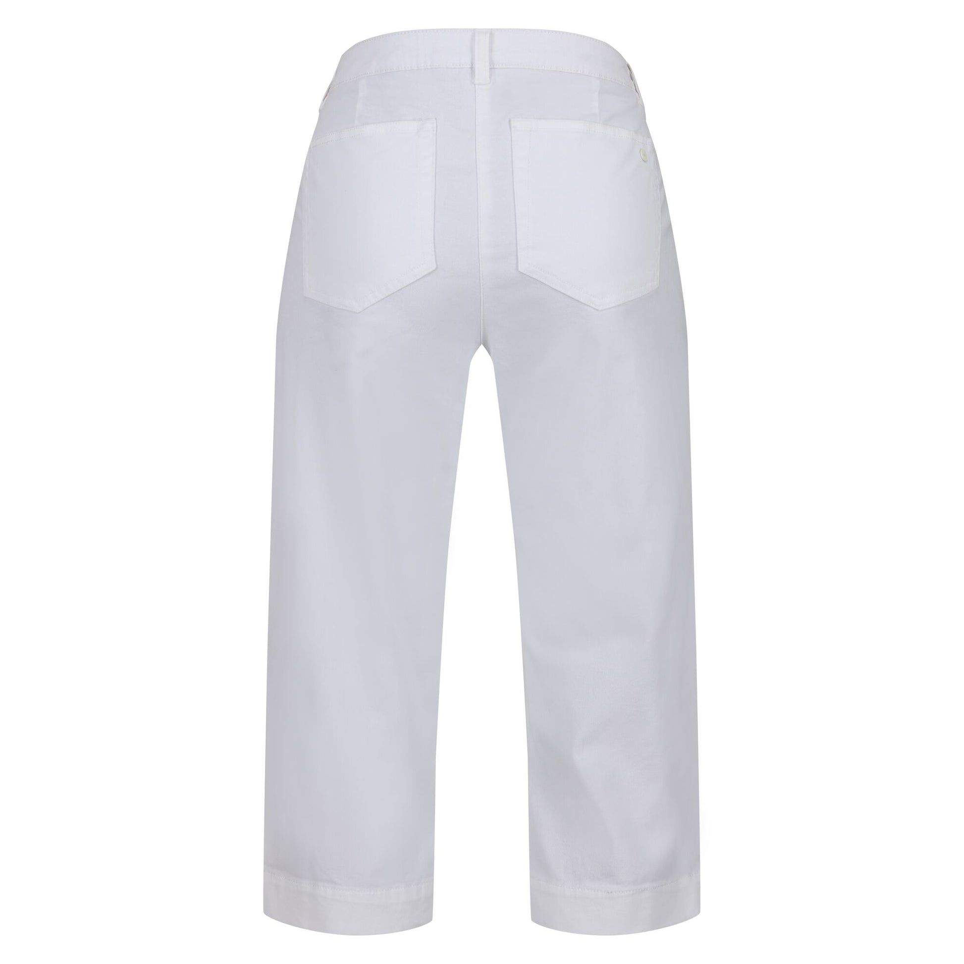White - Back - Regatta Womens-Ladies Bayla Cropped Trousers