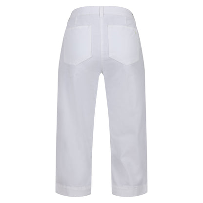 White - Back - Regatta Womens-Ladies Bayla Cropped Trousers