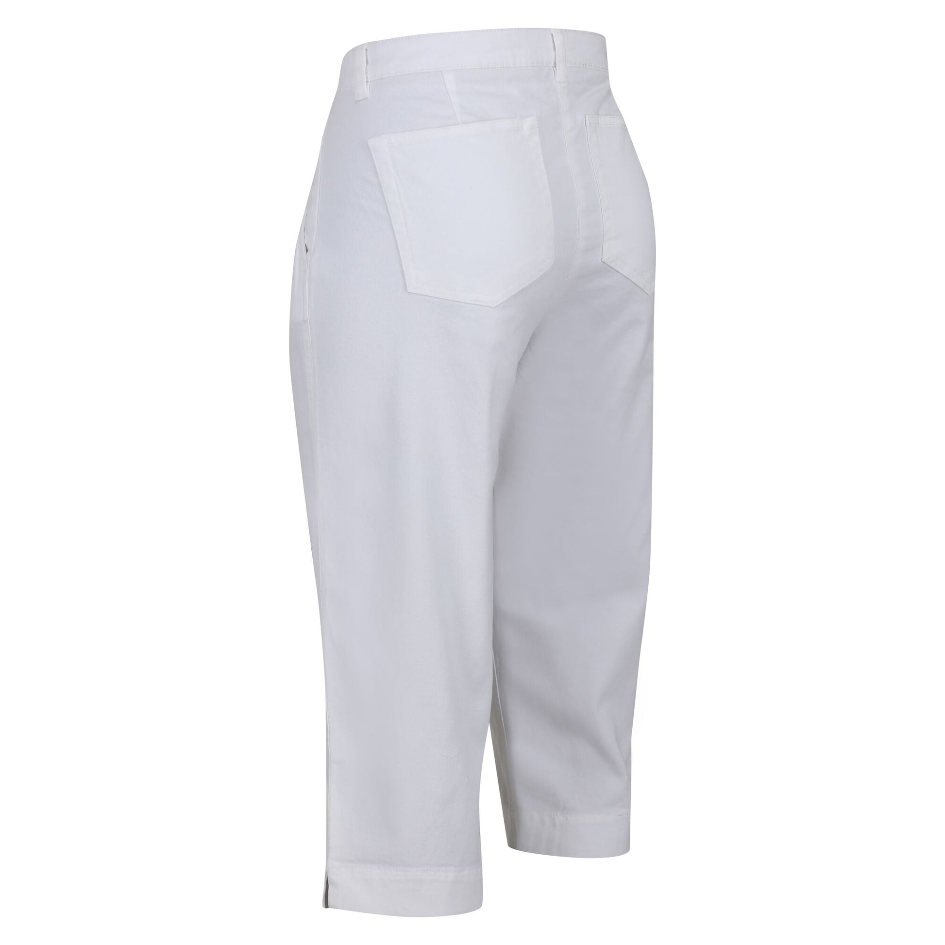 White - Lifestyle - Regatta Womens-Ladies Bayla Cropped Trousers