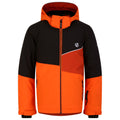 Puffins Orange-Black - Front - Dare 2B Childrens-Kids Steazy Ski Jacket
