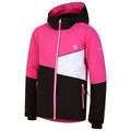 Pure Pink-Black - Side - Dare 2B Childrens-Kids Steazy Ski Jacket