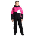 Pure Pink-Black - Lifestyle - Dare 2B Childrens-Kids Steazy Ski Jacket