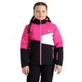Pure Pink-Black - Pack Shot - Dare 2B Childrens-Kids Steazy Ski Jacket