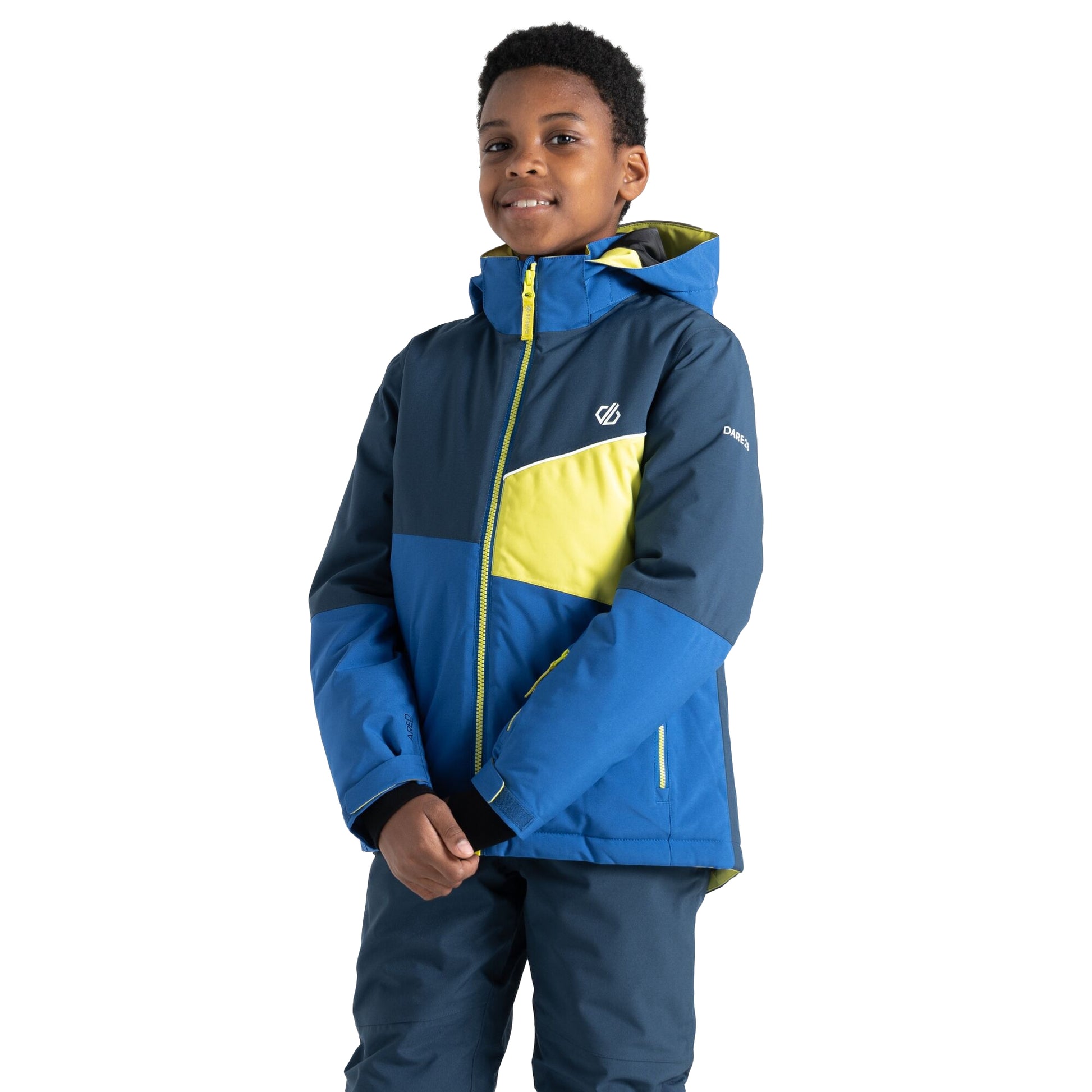 Olympian Blue-Moonlight Denim - Lifestyle - Dare 2B Childrens-Kids Steazy Ski Jacket