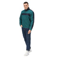 Spruce Green-Navy - Lifestyle - Regatta Mens Vintage Fleece Top