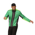 Field Green-Jasmine Green - Lifestyle - Regatta Mens Halton VII Contrast Panel Baffled Padded Jacket