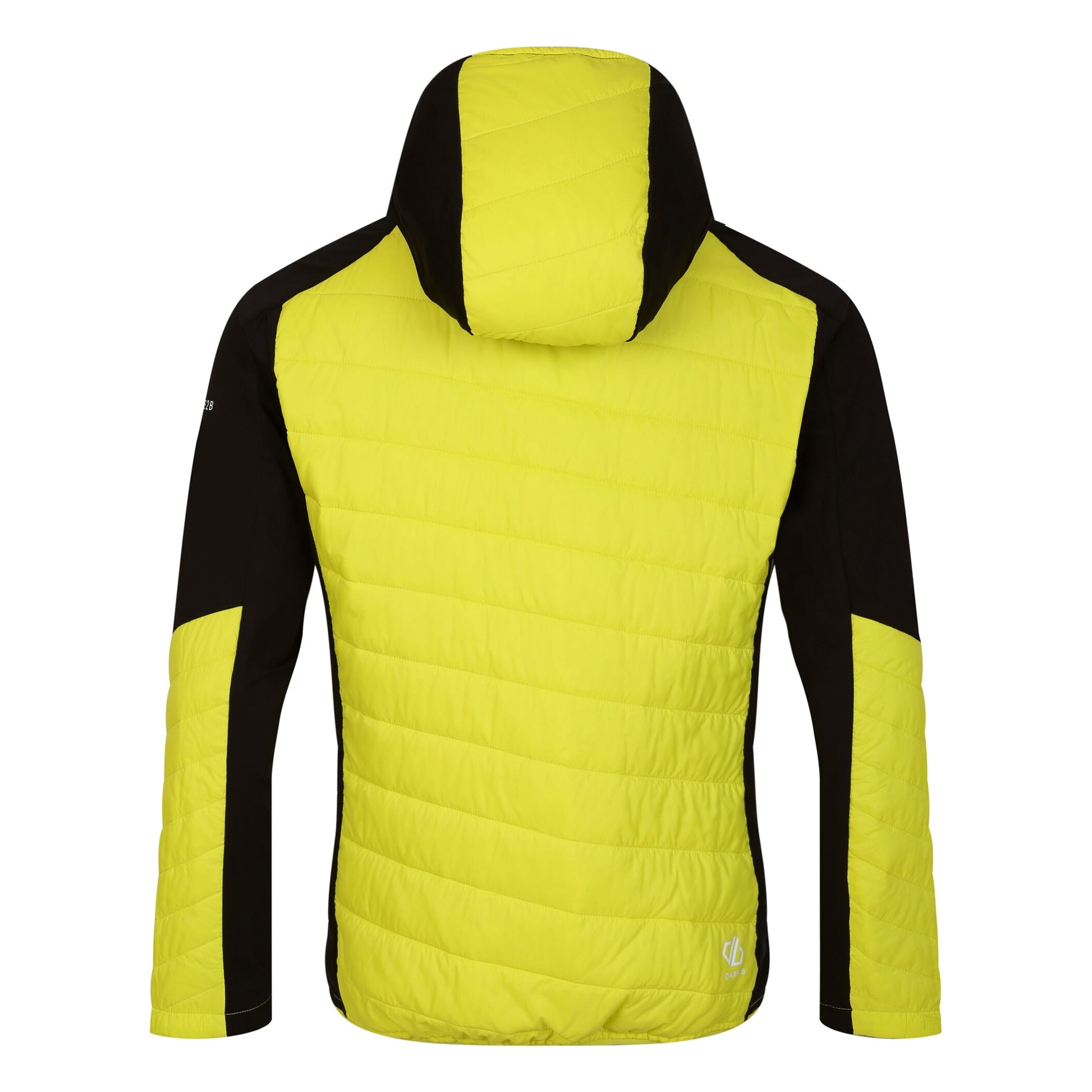 Neon Spring-Black - Back - Dare 2B Mens Touring Contrast Panel Hybrid Jacket