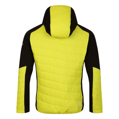 Neon Spring-Black - Back - Dare 2B Mens Touring Contrast Panel Hybrid Jacket