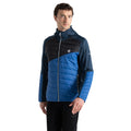 Olympian Blue-Moonlight Denim - Lifestyle - Dare 2B Mens Touring Contrast Panel Hybrid Jacket