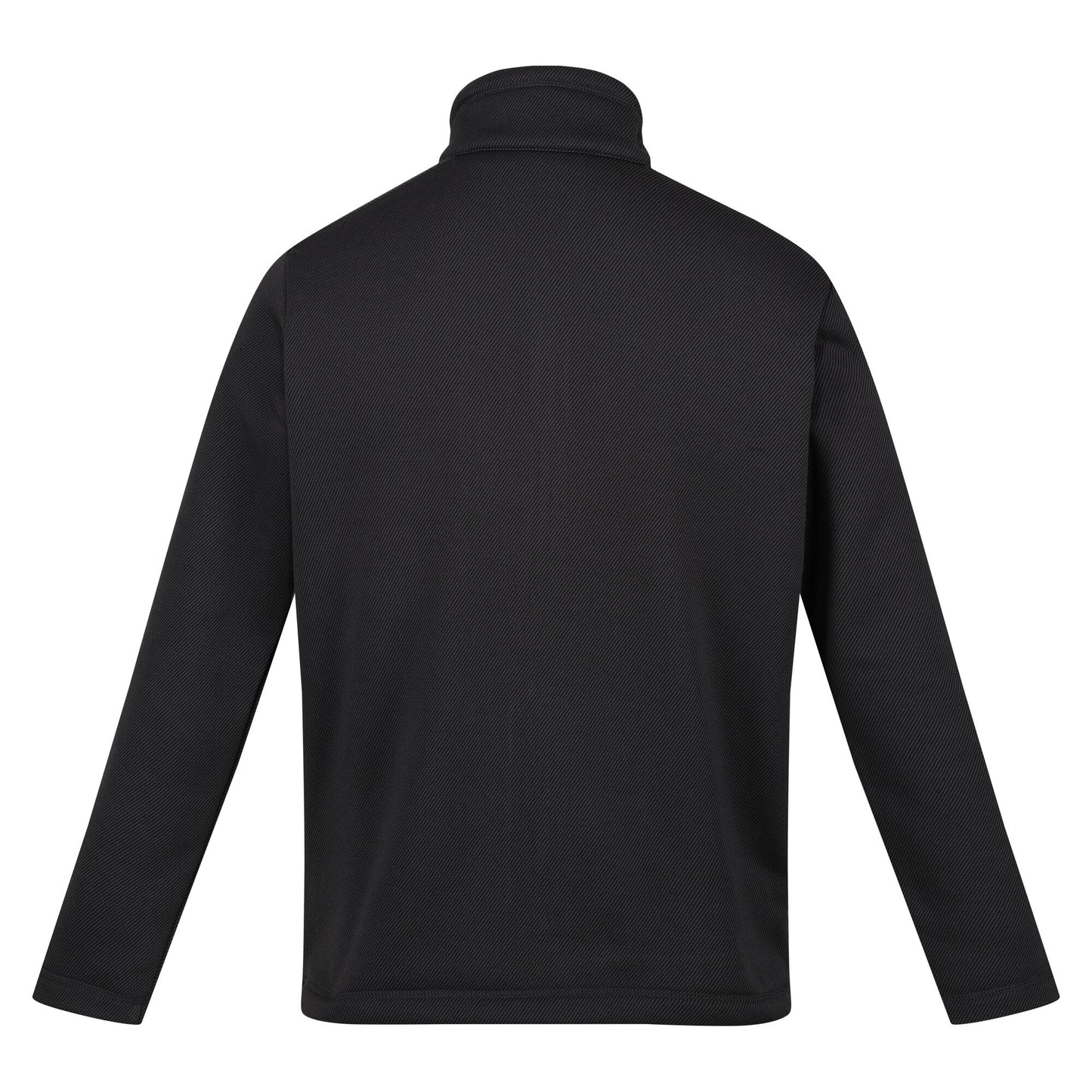 Dark Grey - Back - Regatta Mens Edley Diagonal Fleece Full Zip Fleece Jacket