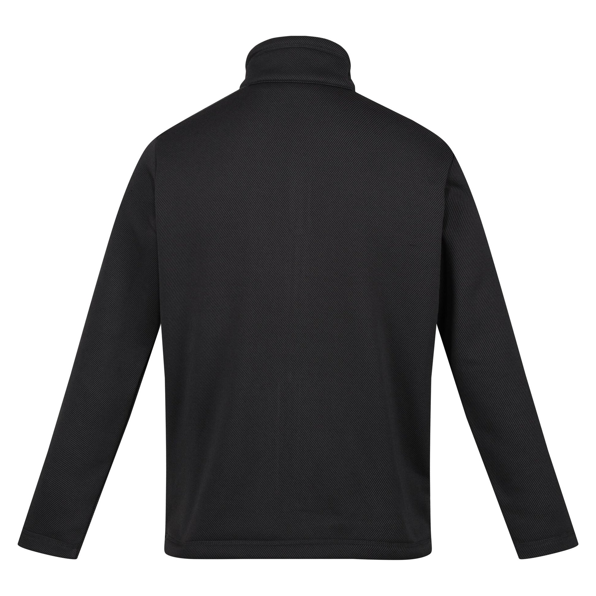 Dark Grey - Back - Regatta Mens Edley Diagonal Fleece Full Zip Fleece Jacket