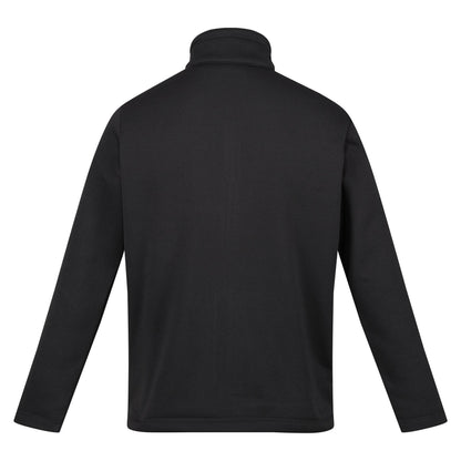 Dark Grey - Back - Regatta Mens Edley Diagonal Fleece Full Zip Fleece Jacket