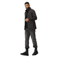 Dark Grey - Lifestyle - Regatta Mens Edley Diagonal Fleece Full Zip Fleece Jacket