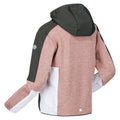Dusky Rose-Seal Grey - Lifestyle - Regatta Childrens-Kids Dissolver VII Full Zip Fleece Jacket