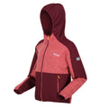Mineral Red-Burgundy - Side - Regatta Childrens-Kids Dissolver VII Full Zip Fleece Jacket