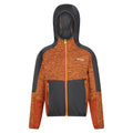 Orange Peel - Front - Regatta Childrens-Kids Dissolver VII Full Zip Fleece Jacket