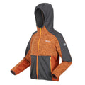 Orange Peel - Side - Regatta Childrens-Kids Dissolver VII Full Zip Fleece Jacket