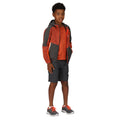 Rusty Orange-Slate Grey - Pack Shot - Regatta Childrens-Kids Dissolver VII Full Zip Fleece Jacket