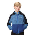 Strong Blue-Navy - Lifestyle - Regatta Childrens-Kids Dissolver VII Full Zip Fleece Jacket