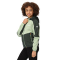 Darkest Spruce-Quiet Blue - Lifestyle - Regatta Childrens-Kids Dissolver VII Full Zip Fleece Jacket