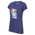 Dusty Denim - Side - Regatta Womens-Ladies Breezed III Happy Wandering T-Shirt