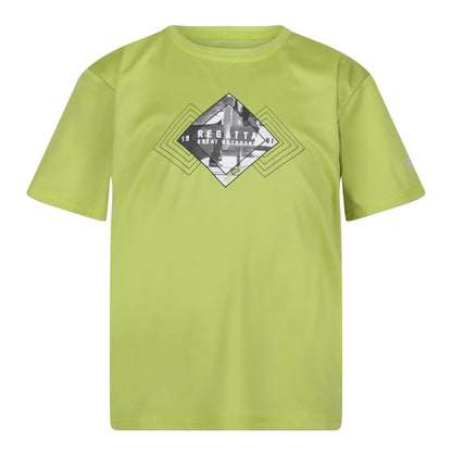 Green Algae - Front - Regatta Childrens-Kids Alvarado VII Established T-Shirt