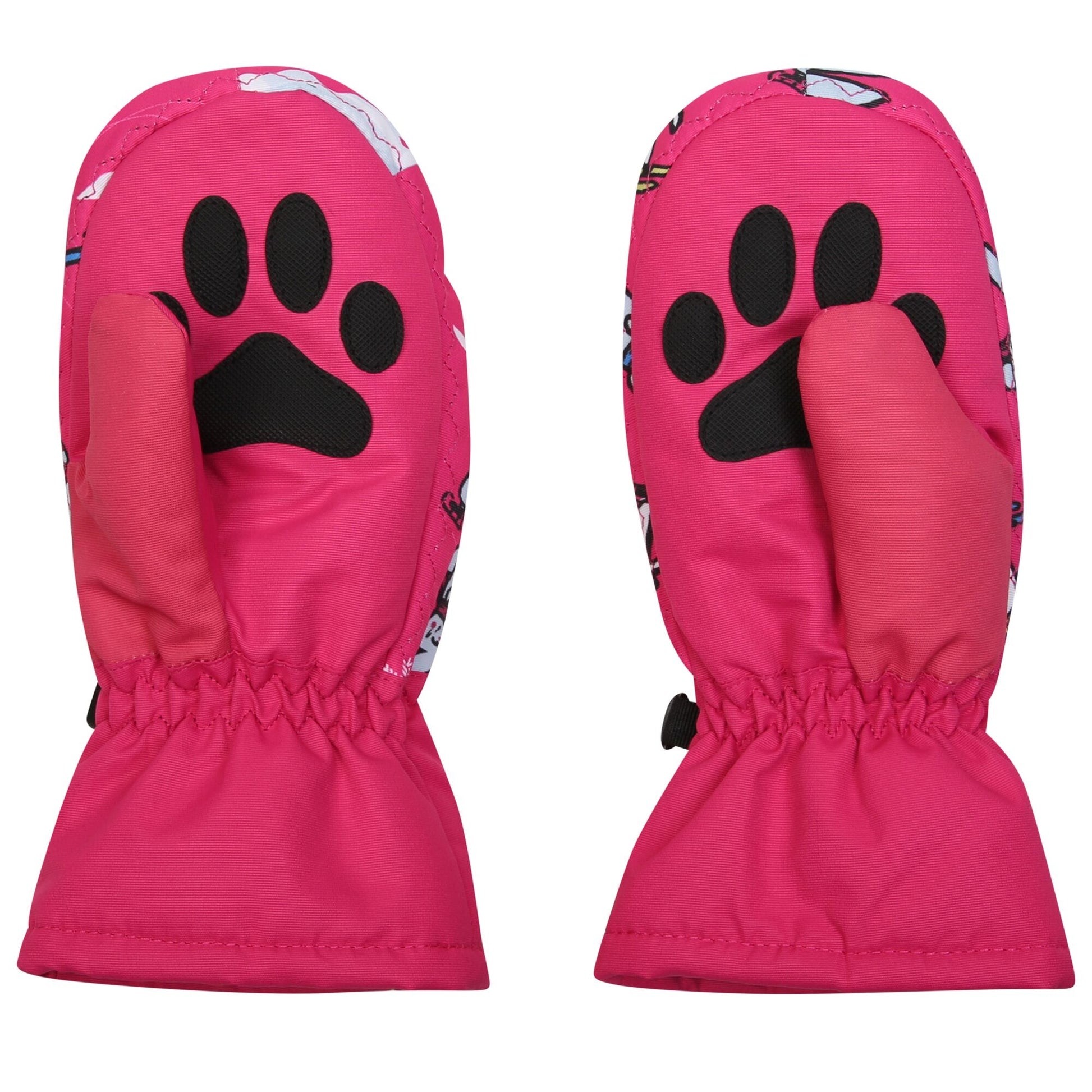 Pure Pink-Arctic Pink - Back - Dare 2B Childrens-Kids Snowplay Mittens