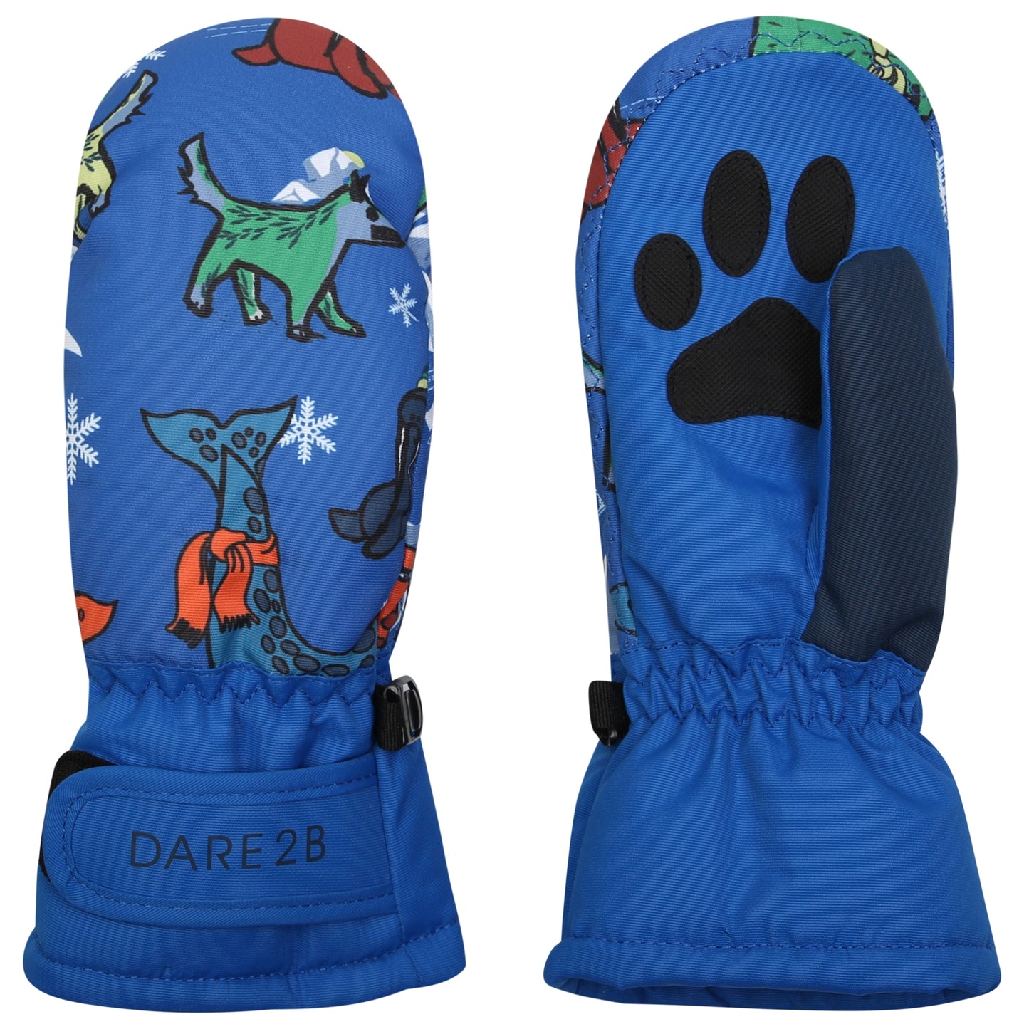 Olympian Blue - Side - Regatta Childrens-Kids Snowplay Walrus Mittens