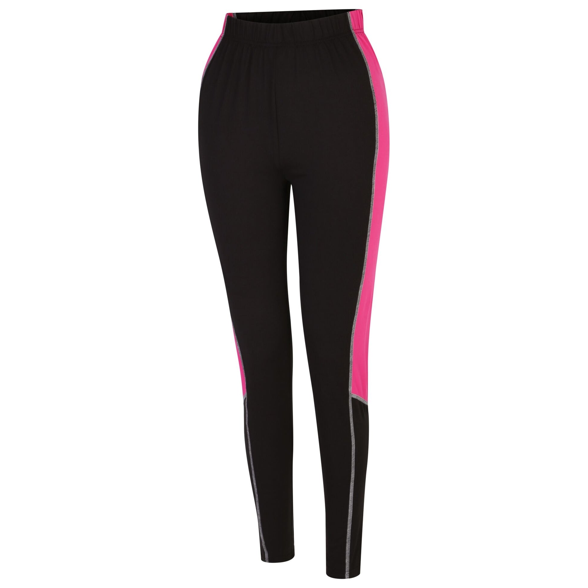 Pure Pink-Black - Pack Shot - Dare 2B Womens-Ladies Exchange III Contrast Panel Base Layer Set