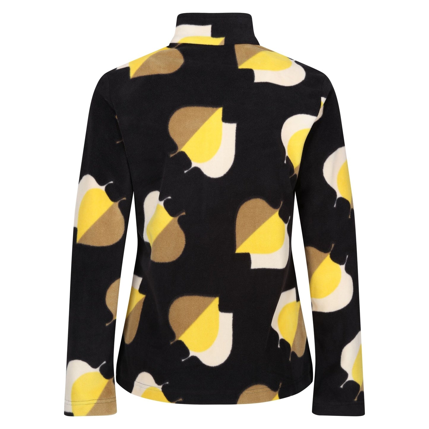 Yellow - Back - Regatta Womens-Ladies Orla Kiely Shadow Elm Zip Neck Fleece Top