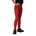 Mineral Red - Side - Regatta Childrens-Kids Barlia Zebra Print Winter Leggings